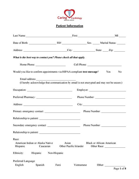Patient Online Form .